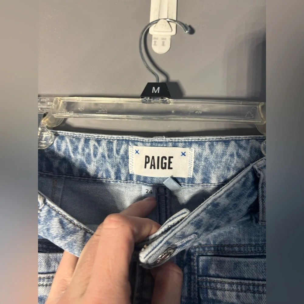 Paige Harper Ankle Patch Pockets Jeans Women’s Size 24 - Picture 3 of 5